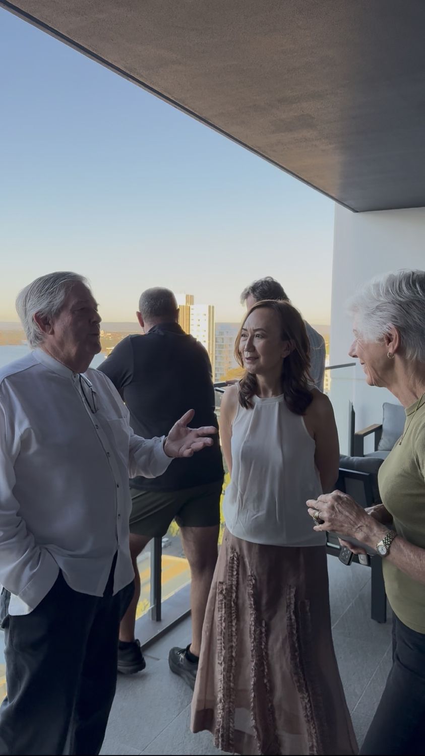 Lisa Loke with clients