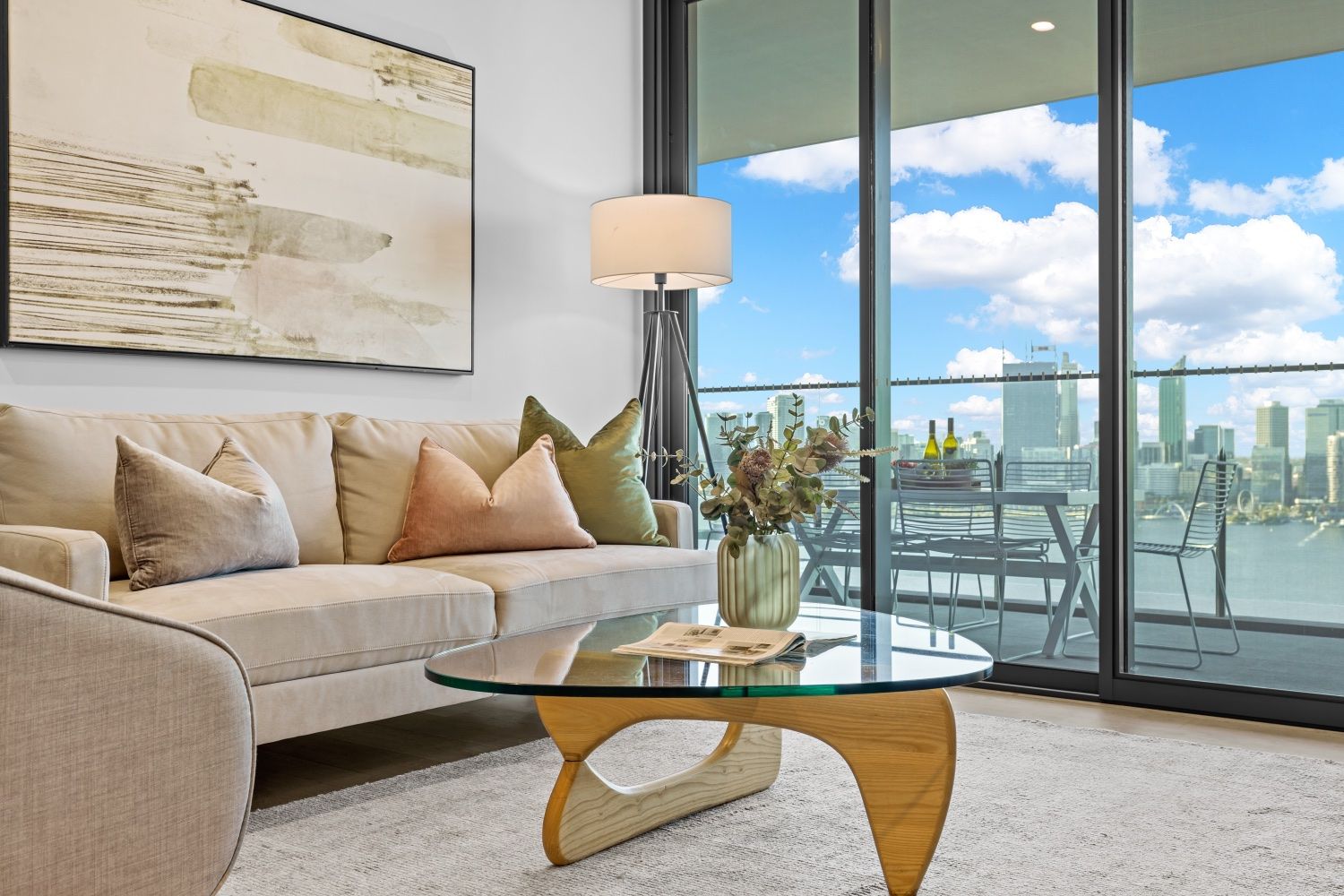 Styled and staged apartment, 99 Mill Point Road, South Perth